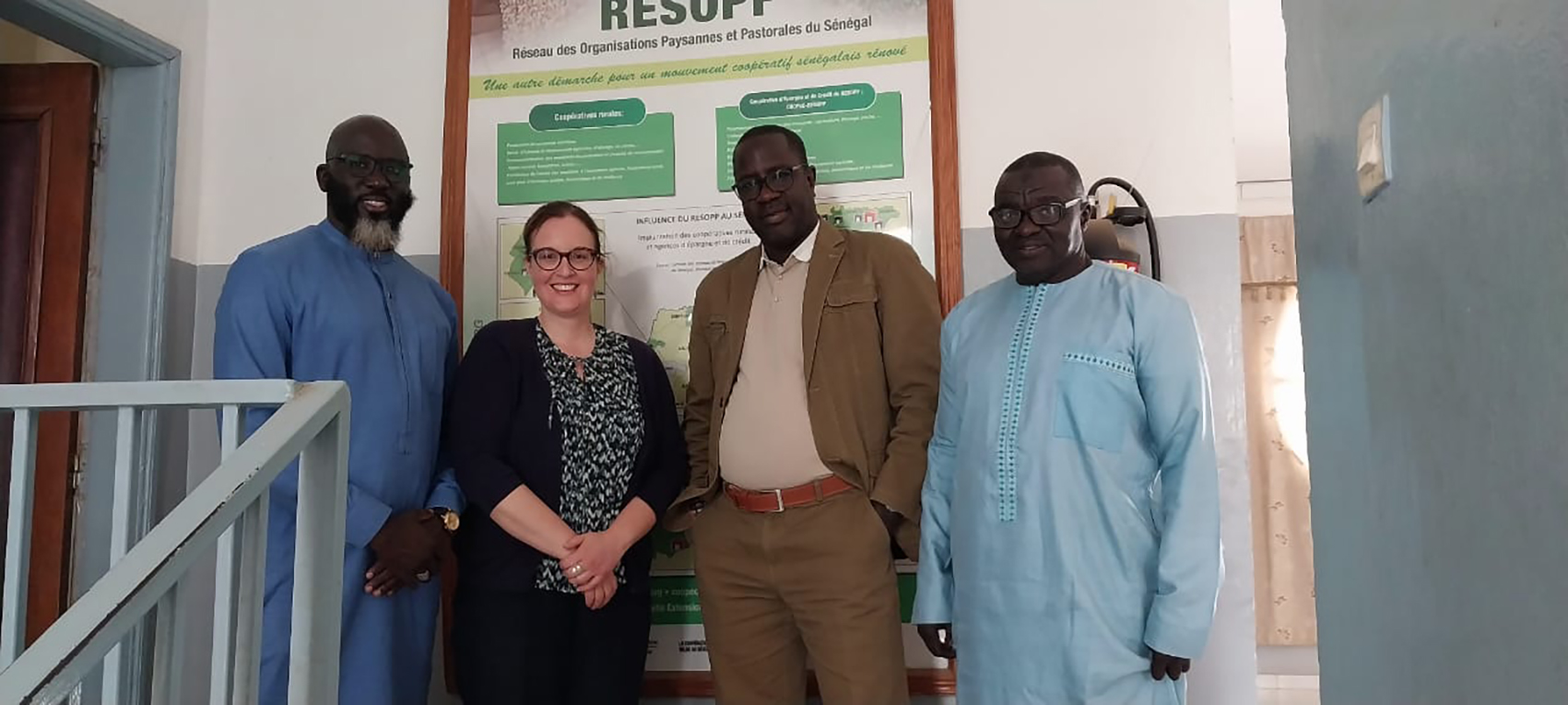 Visite des partenaires du Lycée technique de Thiès au siège du RESOPP